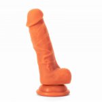 silikonowe dildo na przyssawce penis colours pleasure 16,5cm cielisty | 100% oryginał| dyskretna przesyłka