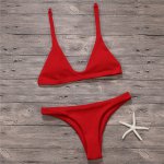 Swimwear Women Bandage Push Up Bikini 2018 Solid Swimsuit Female Sexy Brazilian Micro Bikinis Set Beach Swim Wear Bathing Suit