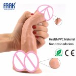 Realistic Dildos Artificial Rubber Male Penis with Strong Suction Cup Female Masturbator Sex Toys for Women