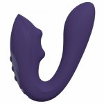 VIVE - Yuki - Rechargeable Dual Motor - G-Spot Vibrator with Massaging Beads - Purple