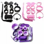 Adult Game 7 PCS/Set PU Leather Handcuffs Whip Collar Erotic Toy for Couple Fetish Sex Bondage Restraint Sex Toy for Couples