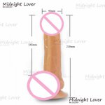 Realistic penis cyberskin super huge big dildo ( 210*45mm) with suction cup sex products for women dildo realistic rubber penis