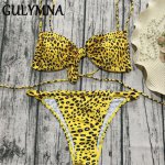 GULYMNA 2018 Print Brazilian Bikini Push Up Swimwear Women Sexy Swimsuit Mayo Biquini Female Bathing Suit Maillot De Bain Femme