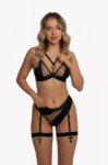 SEILA set black (bra+string) XS | 100% ORYGINAŁ| DYSKRETNA PRZESYŁKA