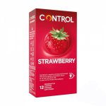 Prezerwatywy Truskawkowe Control Strawberry  (1op./12szt.) | 100% ORYGINAŁ| DYSKRETNA PRZESYŁKA