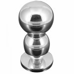 Male & Female Metal Big Anal Plugs Solid Aluminum Alloy Heavy Anus Bead Fetish Chastity Sex Adult Game Toys