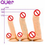 Three Size S M L realistic dildo fake penis with suction cup sex toys for women cock phallus on suckers for girl masturbation