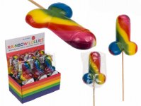 Lizak tęczowy penis/Rainbow Lollies 85g