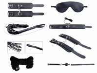 Secret Desires Black BDSM Kit 8pcs