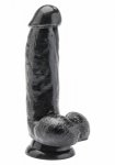 Dildo 6 inch with Balls Black