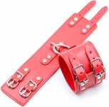 Fetish Fever - Cuffs with two buckles - Red