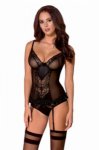 MELEK CORSET Czarny gorset 