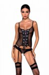 NESSY CORSET Czarny gorset