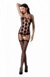 BS067 Bodystocking Czarny 