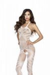 BS037 Biały bodystocking 