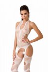 BS053 Bodystocking Biały 