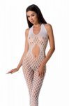 BS065 Bodystocking Biały 