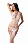 BS079 Bodystocking Biały 