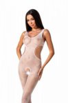 BS085 Bodystocking Biały 