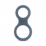 Boners Silicone Cock Ring And Ball Stretcher - Grey