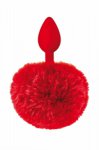 RED POMPOM ANAL PLUG