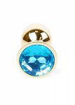 Plug-Jewellery Gold PLUG- Light Blue