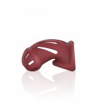 Model 28 - Ultra Soft Silicone Chastity Cage - Red