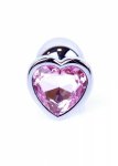 Plug-Jewellery Silver  Heart PLUG- Rose