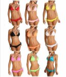 Sexy Bikini Set Hot Women female Bikini brazilian Strappy Bottom Triangle Push UP Beach Swimsuits Swimwear Beachwear NSYZ011