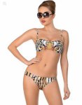 Tiger Print Swimwear Women Tribal Bikini Sexy Bathing Suit Bandeau Swimsuit Swimming Suit for Women Maillot De Bain Femme