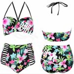 Bikini 2018 Sexy High Waist Bathing Suit Bandage Cut Out Briefs Print Swimsuit Summer Sling Wear Plus Size Swim Wear Female