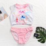 Pink Girl New Sexy Bikini Set Women Sport Swimwear Floral Hollow Swimsuit Beach Wear Biquini Bathing Suits Surfing Snorkeling