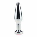 Metal Anal Plug Dildo for Beginner Butt Toy Plug Anal Insert Metal Plated Jeweled Sexy Stopper Anal Masturbation Sex Products