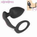 Male Anal Plug with Penis Ring Big Butt Plug Prostate Massage Sex Toys For Men Gay Anal Sex Toys,Male Masturbation Sex Product 2