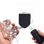 Wireless Remote Control Electro Shock Chastity Cage Penis Ring Sex Toys For Men Scrotum Sleeve Ball Stretcher Cock Ring Cage