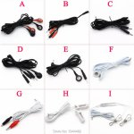 3pcs/lot 9 Kinds Cable Cord DC2.5 Tens Unit Line Electrode Clamp Electro Stimulation Cable DIY Lead Wire Electro Sex Accessories