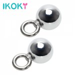 Ikoky, IKOKY Electro Shock Metal Ball SM Products Adult Games Nipples Clamps Accessories Sex Toys for Woman