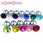 Small M L Size Metal Anal Toy Butt Plug Stainless Steel Anal Plug Sex Toys Sex Products For Adult Stainless Steel Horsetail Bolt