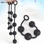 Zerosky Silicone Big Anal Beads Butt Plug Dilatador Anal Balls Expander Vibrant Anal Plug Sex Toys for Women Men