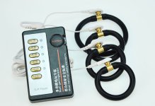 Electric Shock Penis Ring Time Delay, Cock Massage Enlarger Ring, Electro Shock Penis Stimulation Electro Sex Toys Kits