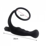 Men sexy toys Silicone Male Prostate Massager Cock Ring Anal Vibrator Butt Plug for Men,Adult Erotic Anal Sex Toys Penis Ring O3