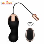 GUIMI Kegel Exerciser Vaginal Balls Vibrating Egg Wireless Clitoris Stimulator Erotic Toys Jump Egg Vibrator Sex Toys for Women