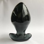 Black Glass Big Butt Plug Anal Balls Anus Enlarger Dilatador Anal Plug Anal Sex Toys For Couples Buttplug Prostate Massage Men 