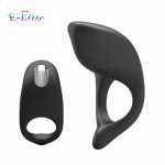 ORISSI Sex Toys For Men 7 Speed Vibrating Cock Ring USB Rechargeable Male Masturbator Vibrator Time Delay Silicone Penis Ring