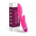 G Spot Rabbit Vibrator USB Rechargeable Silicone Waterproof Clitoris Stimulation Vibrator Sex Toy for Women and Couples