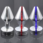 NEW metal anal plug electro sex butt plug dilator anal speculum aluminum prostate massager anal sex toys for couples