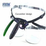 FAAK Strapon dildo big dildo black artificial penis on strap adjustable belt removale cucumber dick sex toy for women lesbian