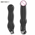 Zerosky Reusable Condom Black Penis Sleeves Rings Clitoral Vibrator Penis Extender Sex Toys for Men Cock Ring Penis Sleeve