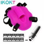 Ikoky, IKOKY Clitoris Stimulate Female Orgasm Wearable Sex Toys for Women Medical silicone Erotic toys Butterfly Vibrator