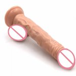 Hot Famele Masturbator Super Soft Huge Dildo Realistic Simulate Male Artificial Penis Genitals Big Dick Sex Product for Women.